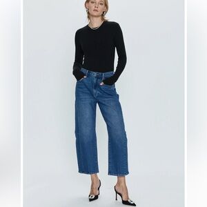 Pistola Eli Ankle Barrel Leg Jeans - color Augustus - size 26
